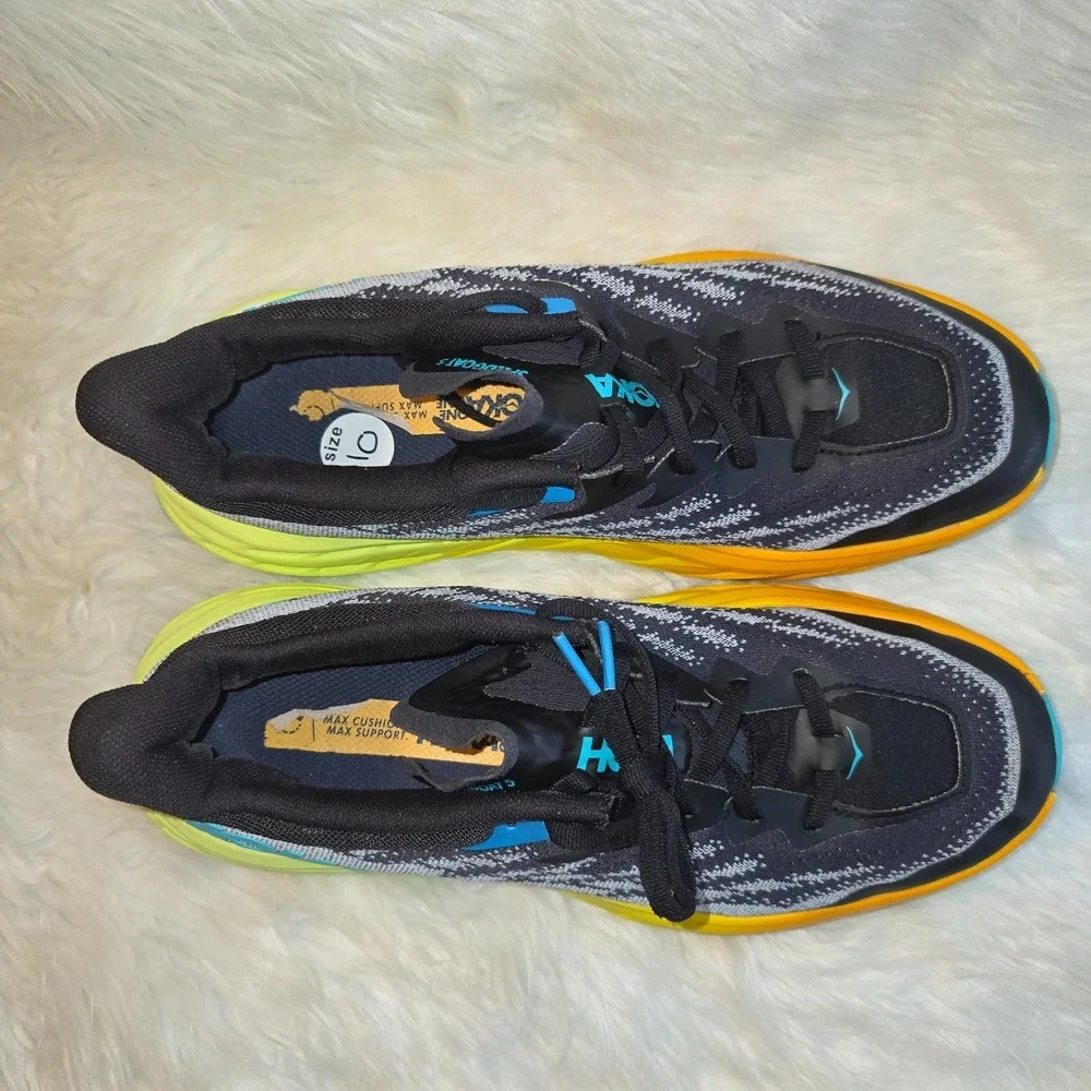 Men's Trail Running Shoes HOKA One One Speedgoat 5 Size 10D Black BEPR